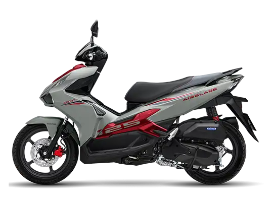 Mẫu xe Air Blade 125 màu xám đỏ đen