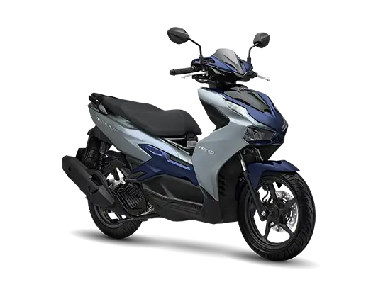 Mẫu xe Air Blade 160 phiên bản cao cấp - màu bạc xanh đen
