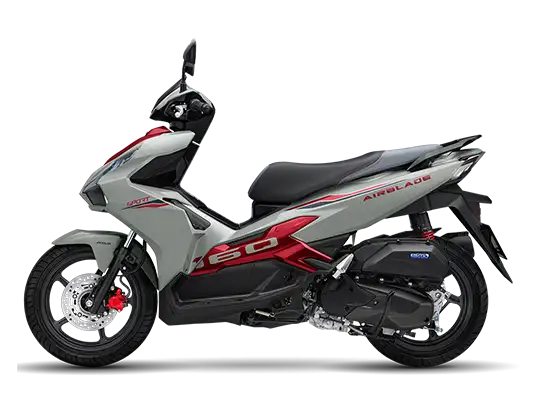 Mẫu xe Air Blade 160 phiên bản thể thao - màu xám đỏ đen