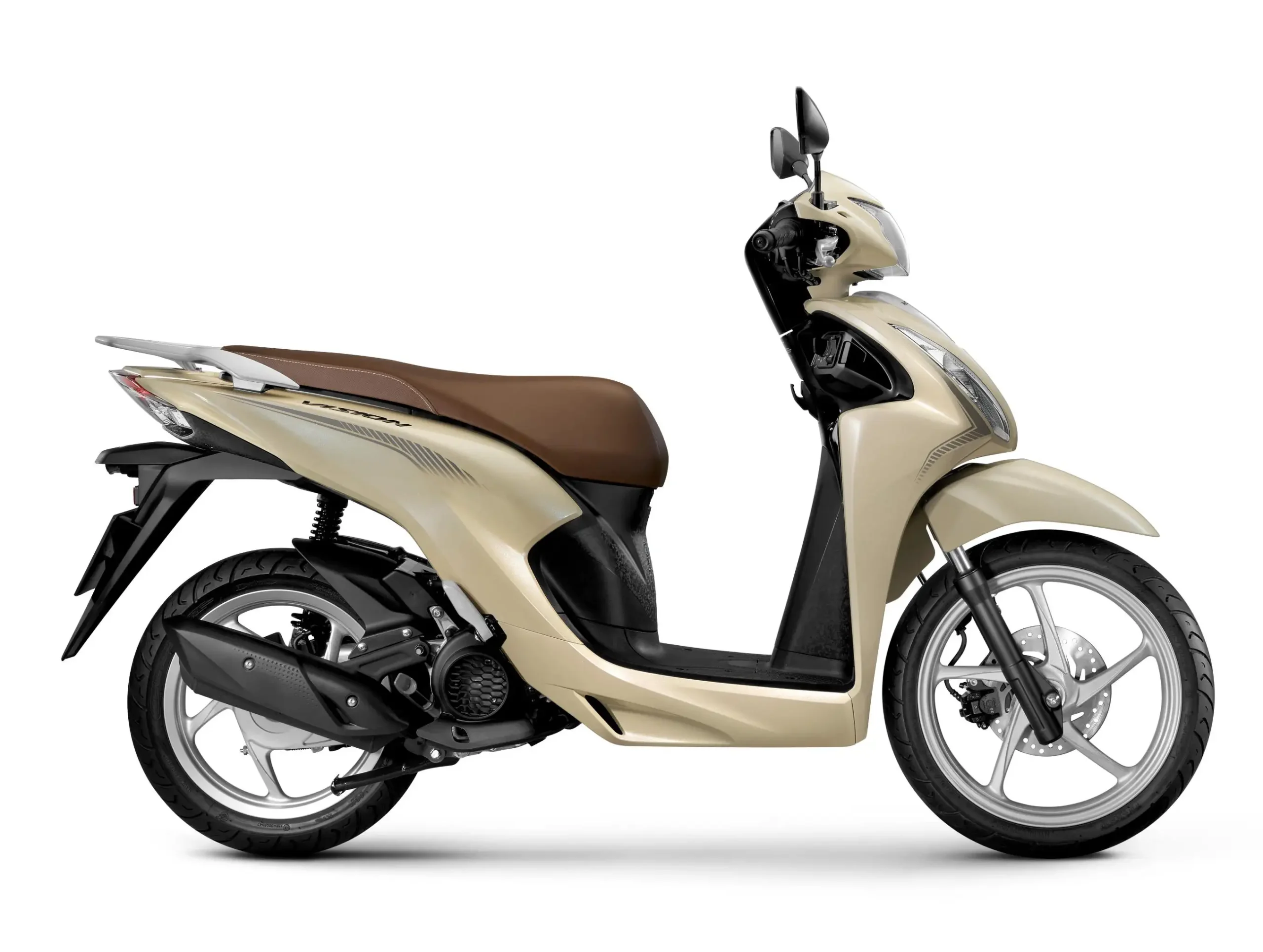 Honda Vision 2025 vàng đen bạc - Bản cổ điển